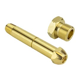 SÜA® - Nut and Nipple replacement for Acetylene and Propane Regulators CGA-510 - Nipple length: 3-1/2'' - Regulator side thread: 1/4'' NPT - 500 PSI
