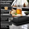 Ceramic Black Butter Dish and Lid Cover Butter Storage and