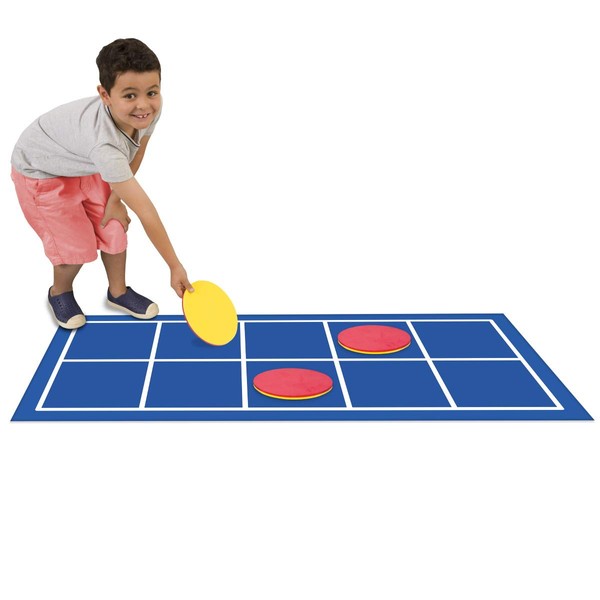 Didax Educational Resources Ten-Frame Floor Mat with Giant Counters