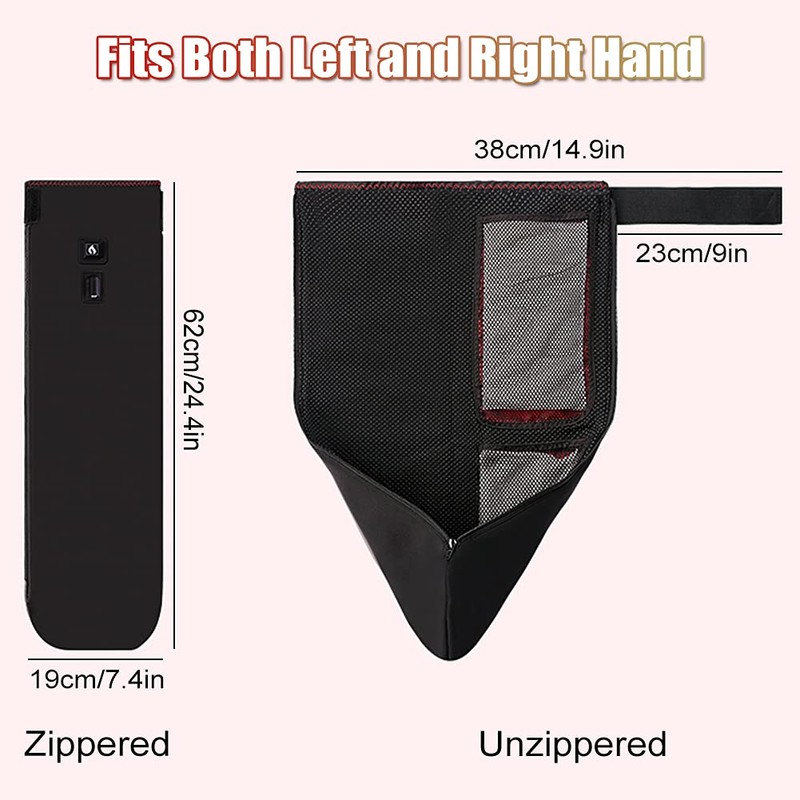 24.4Inch Ultra Long Heated Glove for Hand Wrist Elbow, Electric