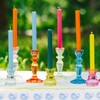 Talking Tables Boho Orange Glass Candlestick Holder, One Size,Glass Candle