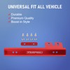 JDMSPEED Universal Red Front Bumper License Plate Mount Bracket Relocator