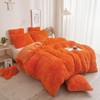 XeGe Plush Faux Fur Duvet Cover King Size, Luxury Shaggy