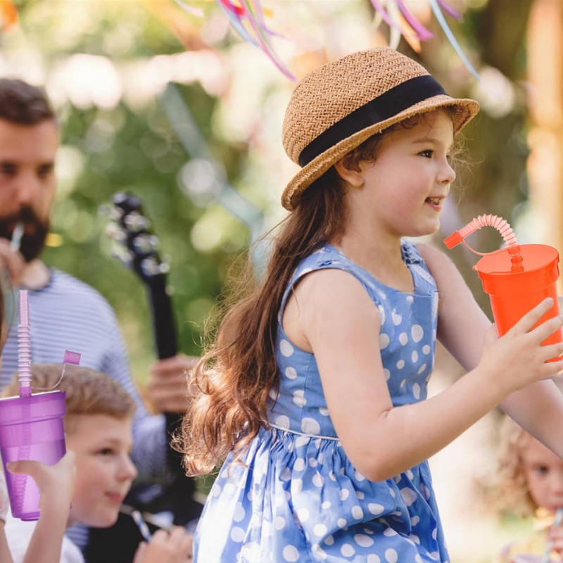 VITEVER Pack of 6 Children's Party Cups, Plastic Cups, Drinking