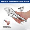 WORKPRO 5-Piece Locking Pliers Set, Pliers Tool Set, Vice Grips