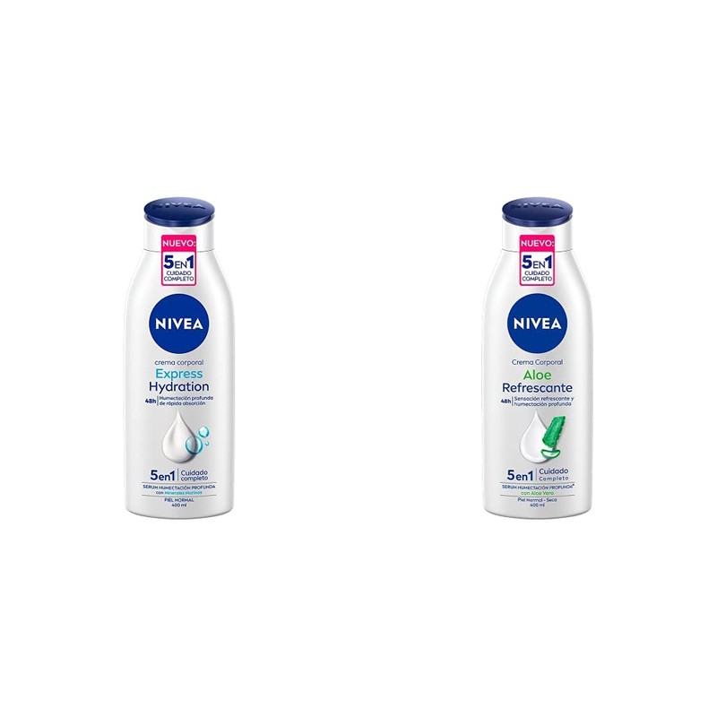 NIVEA Crema Corporal humectante Express Hydration (400 ml) + Crema