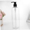 CAXUSD 4pcs Press Pump Emulsion Bottle Transparent Refillable Container Black