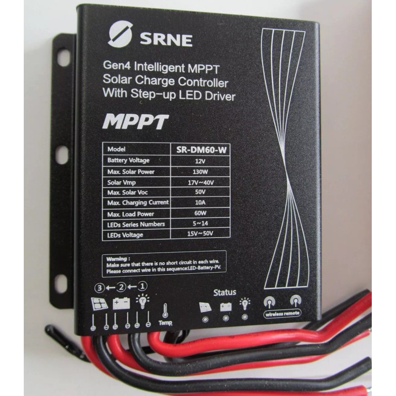 SRNE GEN4 MPPT SOLAR CHARGE LED STREET LIGHT CONTROLLER/DRI