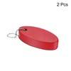 PATIKIL Floating Keychain Plastic 2pcs Marine Sailing Oval Key Chain