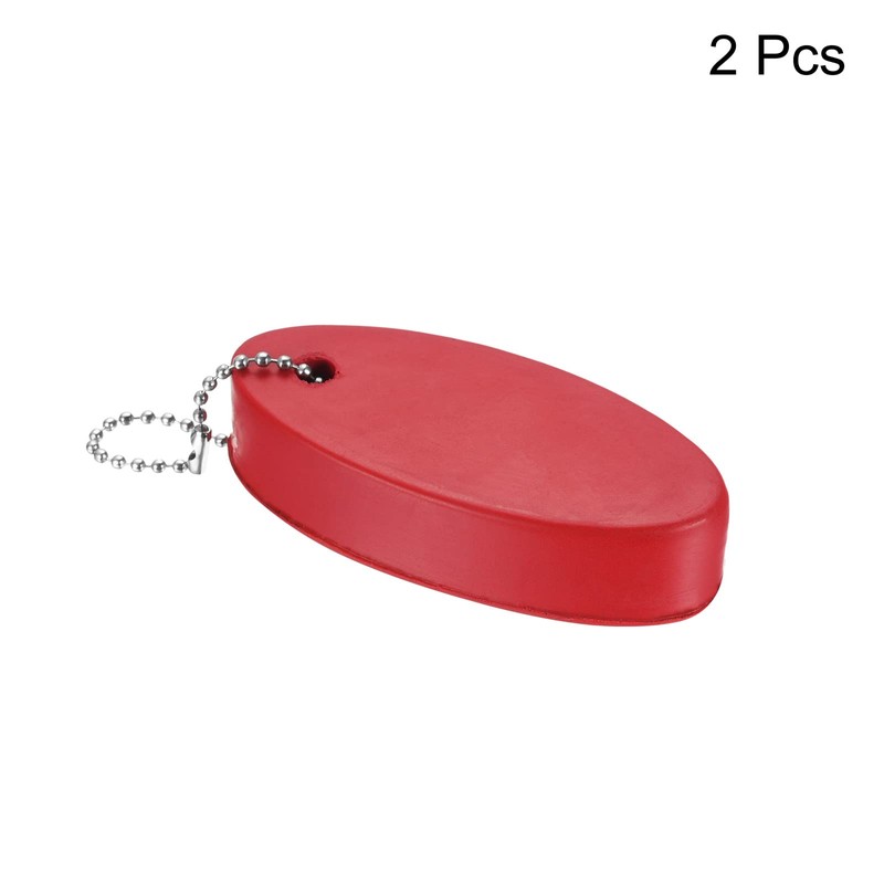 PATIKIL Floating Keychain Plastic 2pcs Marine Sailing Oval Key Chain