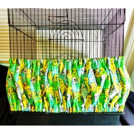fortheBIRDS! LARGE Bird CAGE  "Assorted Budgies"  Skirt ONLY