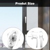 Pack of 4 Window Handles with Child Lock - White