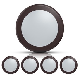 ECOELER 5/6" Bronze Dimmable LED Disk Ceiling Light, 16.5W 1000lm, 5000K Daylight, Flush Mount Disc Recessed Ceiling Can Lighting for Bedroom, Kitchen, Dining Room, ETL Listed, 4 Pack