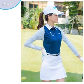 wakae Women's Golf Arm Cover, UV Protection, Stay in Place, Temperature Sensitive Temperature -3°, UPF50+, Mega Golf, 99.9% UV Protection, Shawl Arm Cover, Women's, Shirt, Outdoor Sports, Sunscreen