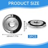 Huucozn Set of 3 Quick Release Nuts for Angle Grinder