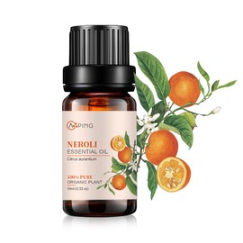 AOPING Neroli Essential Oil - 100% Pure Organic Natural Plant (Citrus aurantium) Neroli Oil for Diffuser, Aroma, Spa, Massage, Yoga, Perfume, 0.33oz
