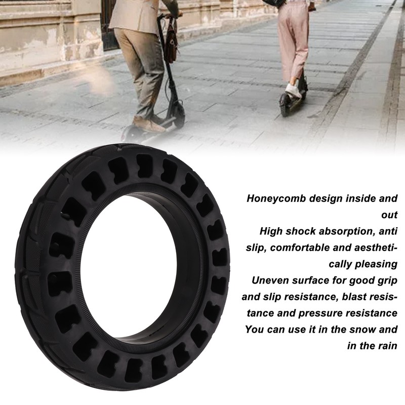 Electric Scooter Tire Explosion Proof Safety Honeycomb Replacement Rubber Electric