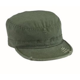 Vintage Olive Drab Fatigue Cap (Large)