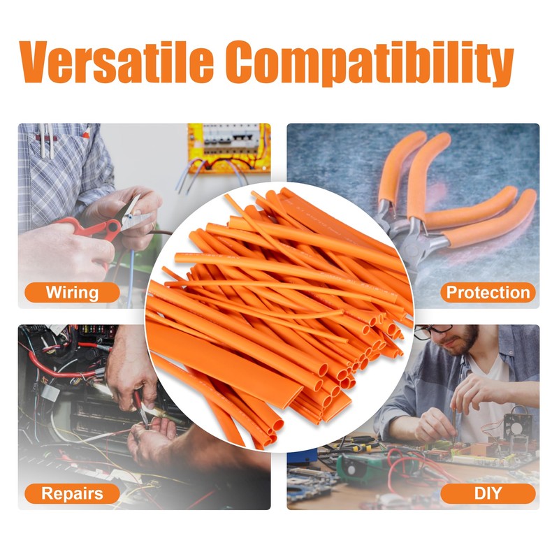 Fineday 6 Sizes Heat Shrink Tubing Kit, 3:1 Ratio Adhesive
