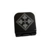 4th Infantry Division Patch Laser Etched Hat Clip Black