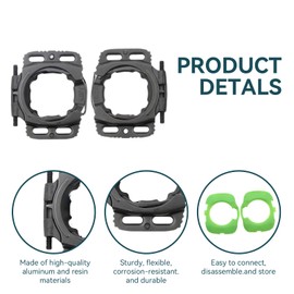 1 Pair Quick Release Cycling Shoes Cleats Self-Locking Pedal Aerodynamic for Wahoo for SpeedPlay for Zero (Green)