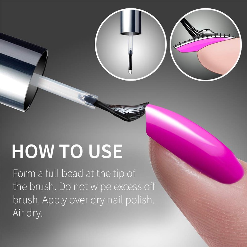 Seche Vive Gel Effect Top Coat 0.5oz, boxed