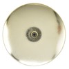 12pcs Candle Plate Iron Material 7x6.5cm/2.8x2.6in Gold Stable Reliable Decorative