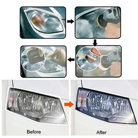 belupai Car Headlight Restoration Kit, DIY Headlamp Brightener Car Care Repair kit, Headlight Polishing Restorer, Suitable For Cars Bikes Motorcycles