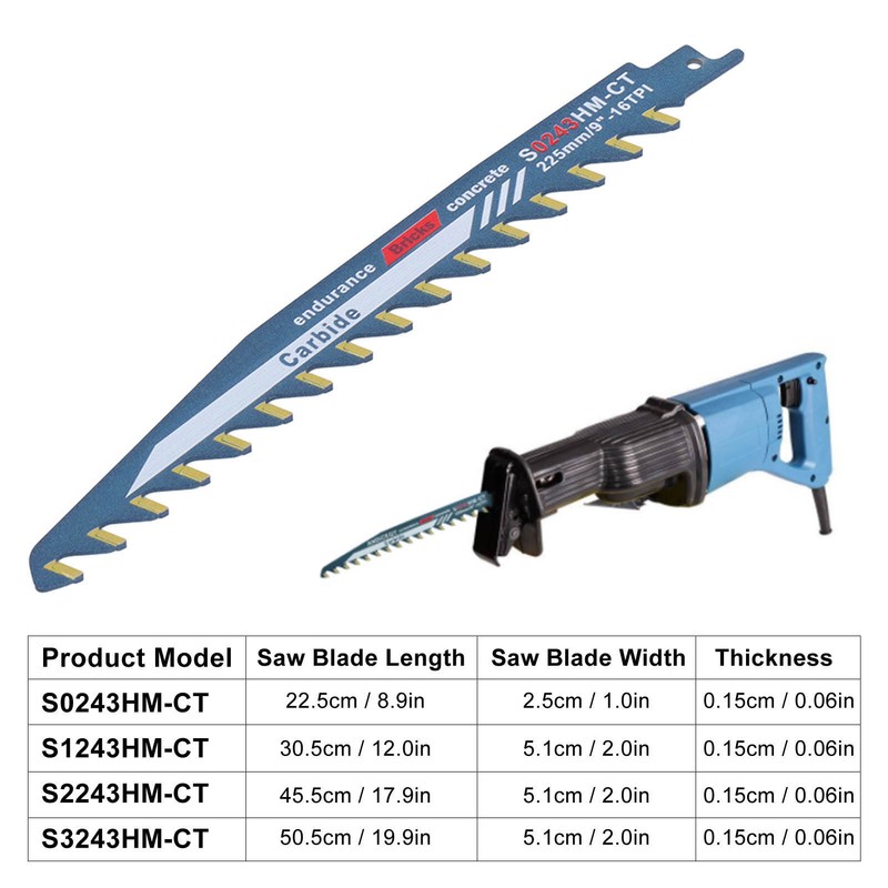 Reciprocating Saw Blade Tungsten Carbide Alloy Pruning Blade for Wood