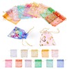 55 Pcs Small Organza Bags 3x4 inches Jewelry Gift Bags