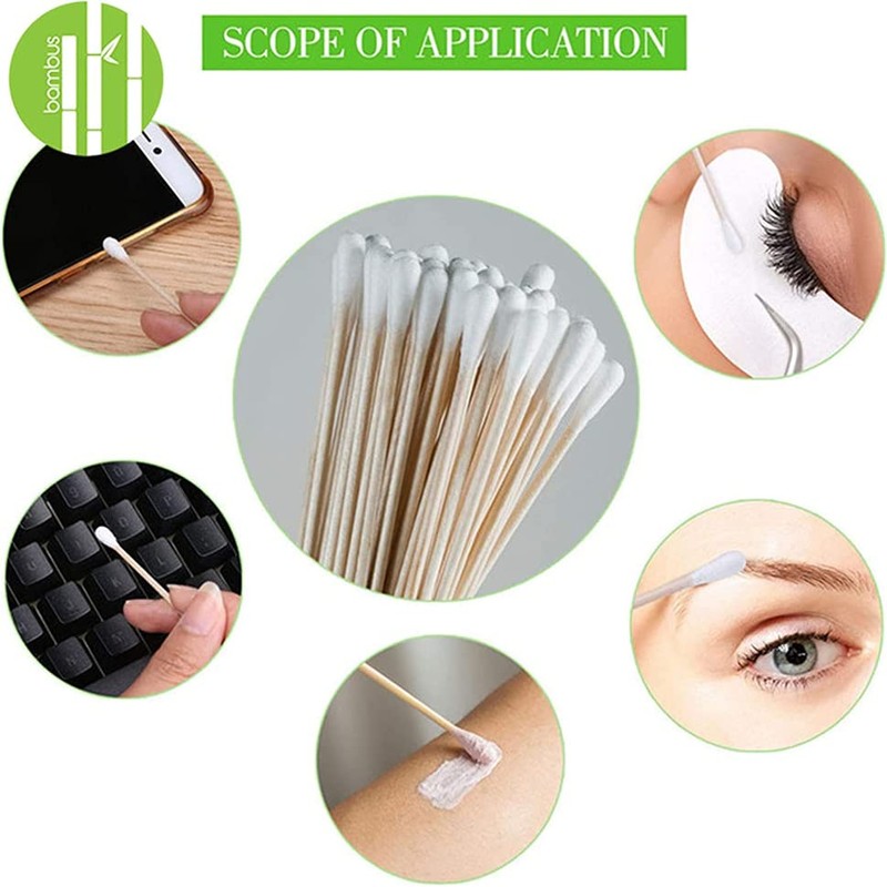 300/600 Organic Premium Bamboo Cotton Buds 100% Organic Cotton. This