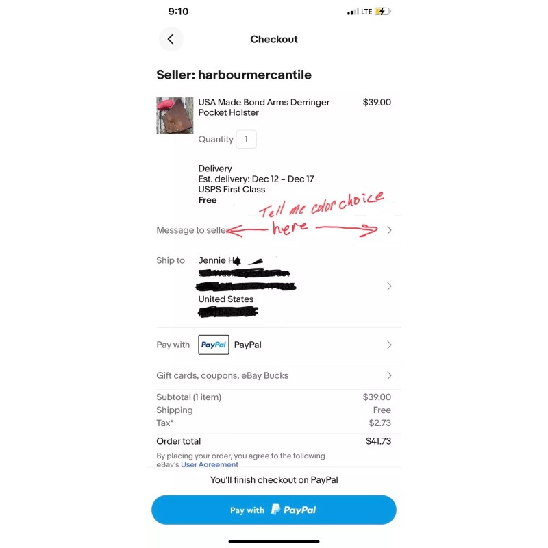 harbour mercantile channel lock sheath leather sheath for 5-6” pliers