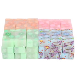 36pcs Pencil Eraser Fruit Flavor Sakura Pattern Correction Eraser Learning Tools for Kids Students Office School
