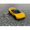 Unbranded Acura NSX Yellow Keychain Hot Wheels Matchbox 1990