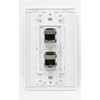 RiteAV CAT 6A 2 Port Shielded Cat6a Wall Plate 1