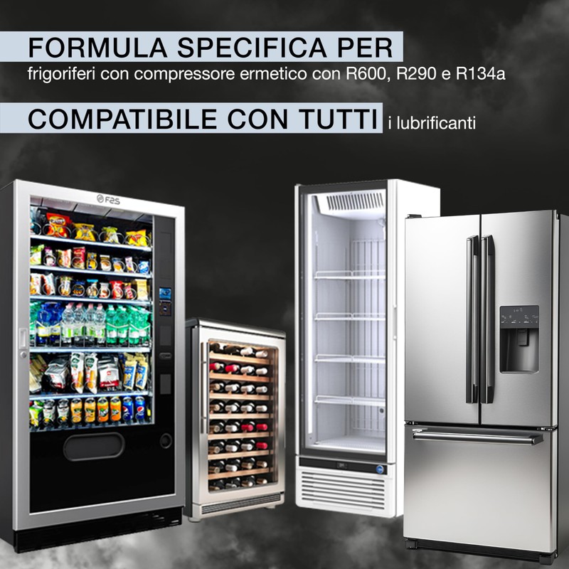 Errecom Extreme White, Turafalle per Frigoriferi con compressore ermetico e