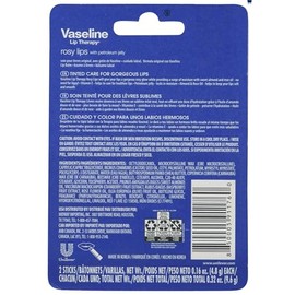 Vaseline 2 pack Bálsamo para Labios Rosy Stick Lip Therapy, 4.8 g c/u