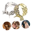 FOMIYES 2Pcs Rhinestone Metal Hair Clips for Women Small Claw