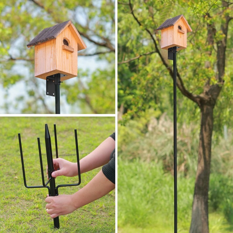 ERYTLLY Bird House Pole Mount Kit 96 Inch - Adjustable