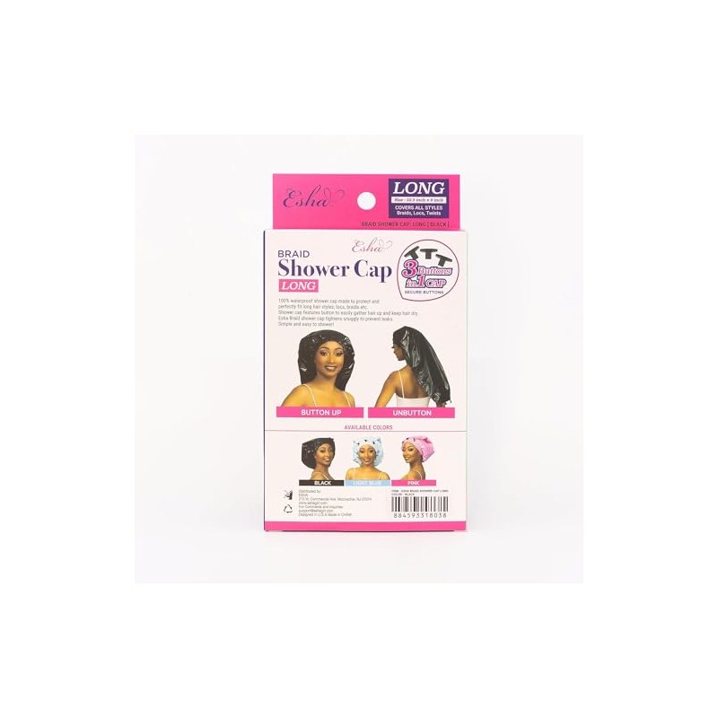 Esha Gorro Ducha Cabello Extra Largo Trenzas Rastas Rizos Resistente