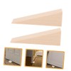 STOBOK 4sets Wooden Door Wedge Stopper Mute Door Stopper Wall