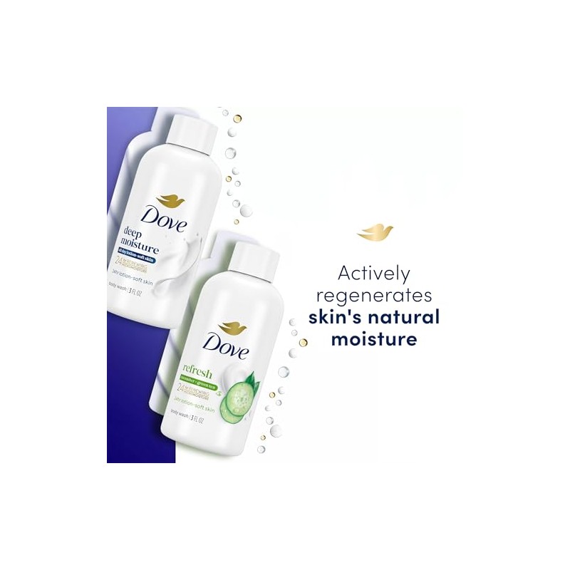Dove Pack Variado De 6 Geles De Ducha Tamaño Viaje