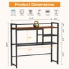 Snughome 31.9" Desk Shelf, Desktop Organizer Shelf, Desk Hutch Dorm,