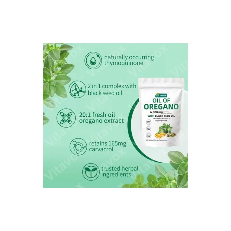 Ofertaaceite De Orégano Puro En Cápsulas Blandas Premium