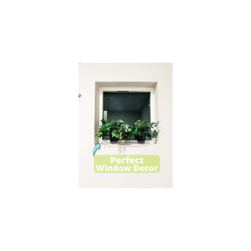 ILUVUMOREI Oval 2 Pack of 18 by 6.5 Inches Clear