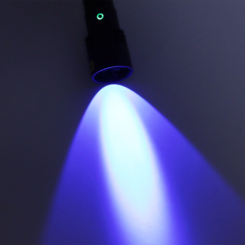 365nm UV Flashlight Professional High Brightness Ultraviolet Black Light Flashlight