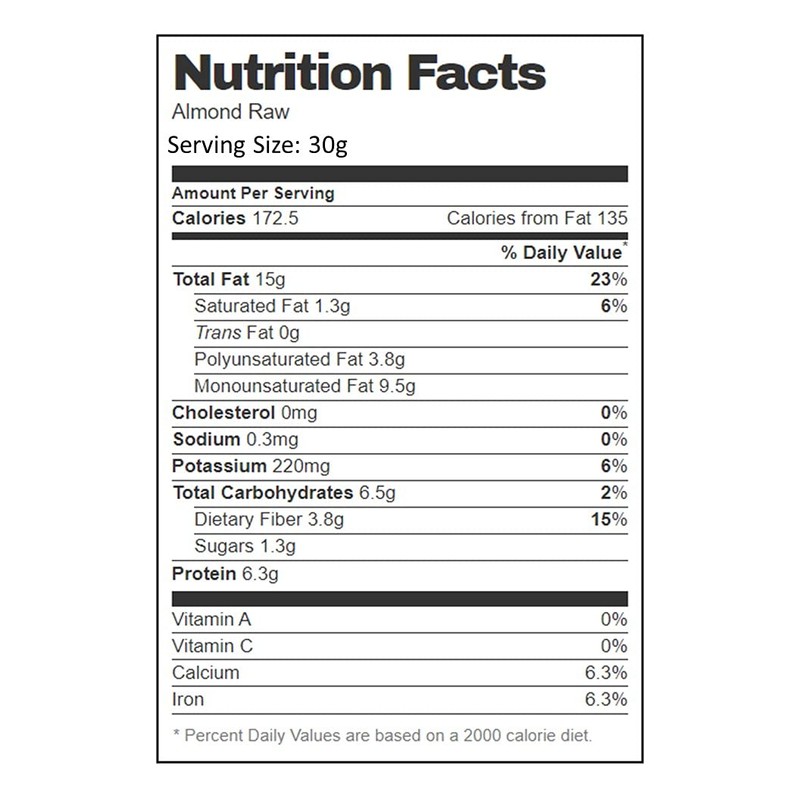 AIVA, Natural Whole Raw Almonds, Unsalted, No Shell - 5