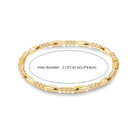 LEGENTLISUR Gold Bracelet Stainless Steel Bracelets for Women Gold Bracelets for Women Stainless Steel Jewelry Exquisite Jewelry Gifts for Women(Gold)