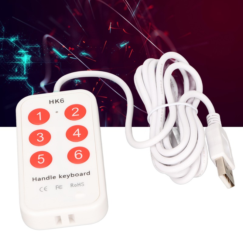 Programmable Keypad Small USB 6 Keys Programming Customization Handheld Switch