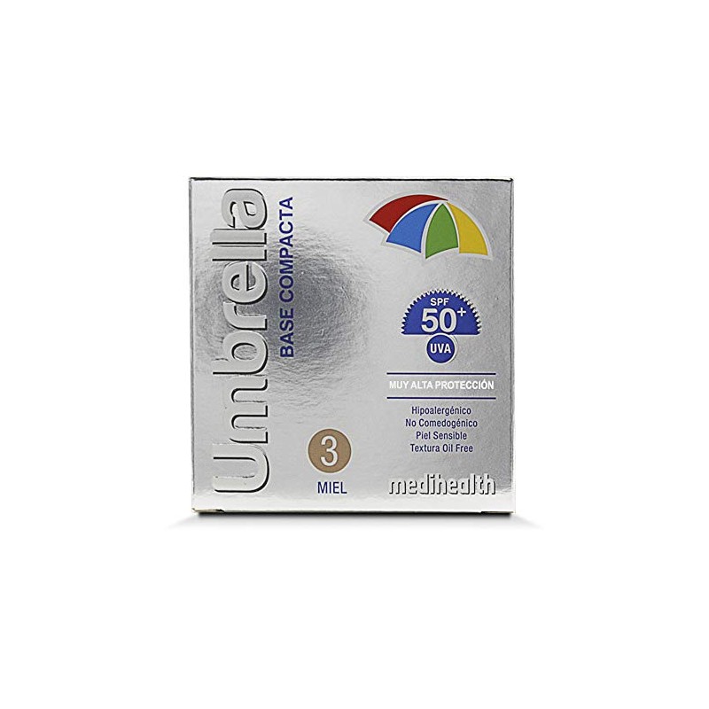 Umbrella Foto Protector Spf Solar Polvo Base Compacta Bloquea Radiación